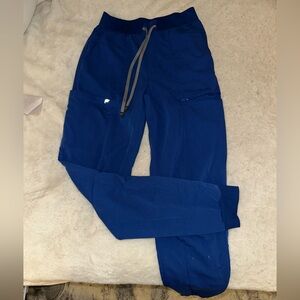 Royal blue Fabletics jogger scrub pants